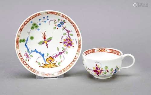 Coffee cup and saucer, Meissen, mark