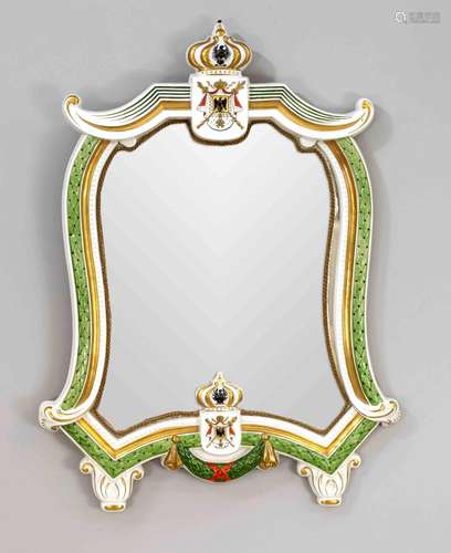 Porcelain mirror, Rudolf Kämmer, 196