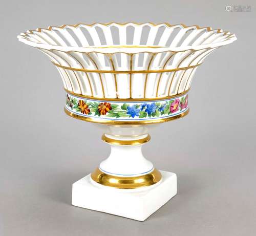 French basket, KPM Berlin, mark 1830