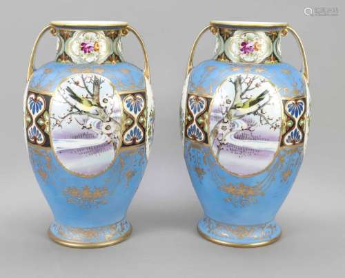 Pair of vases, Japan, 20th century,