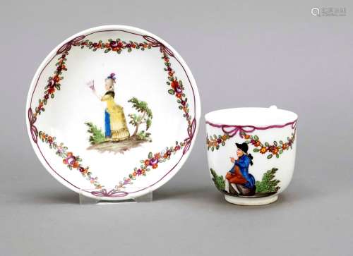 Cup and saucer, Vienna, 19th century