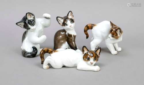 Four cats, Rosenthal, after 1959, in