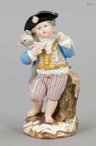 Gardener's child with lamb, Meissen,