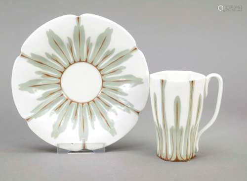Cup and saucer, Meissen, Knauf perio