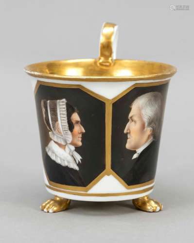 Portrait cup, Meissen, 19th century,