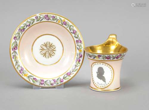 Cup and saucer, KPM Berlin, c. 1820,