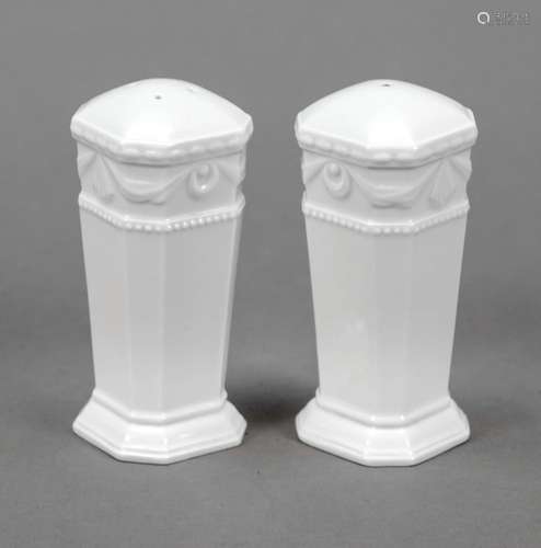 Salt and pepper shaker, KPM Berlin,