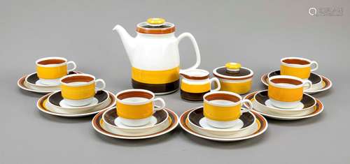 Coffee service for six persons, 21 p