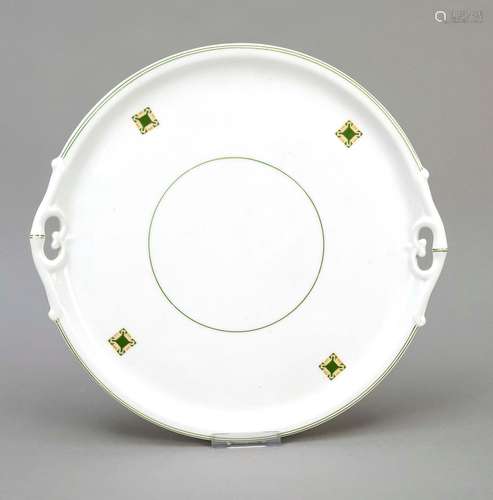 Round Art Deco plate, c. 1920/30, ha