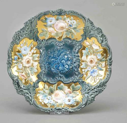 A ceremonial plate, Meissen, knob pe