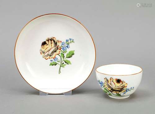 Cup and saucer, Meissen, Marcolini m