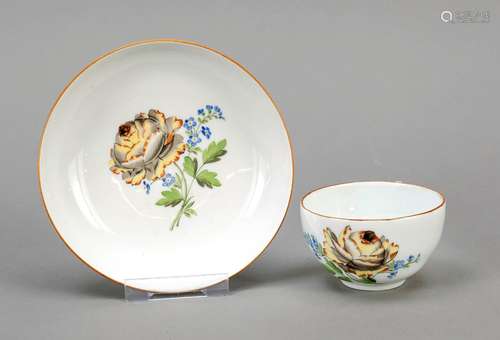 Cup and saucer, Meissen, Marcolini m