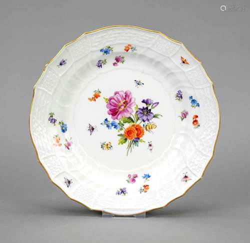 Dinner plate, Meissen, Knauf-Schwert