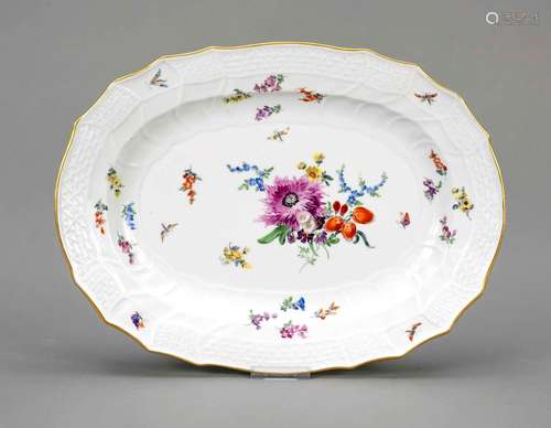 Oval serving dish, Meissen, Knauf-Sc