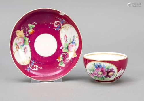 Cup and saucer, Gardner, Russia, 187
