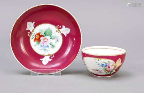 Cup and saucer, Gardner, Russia, 187
