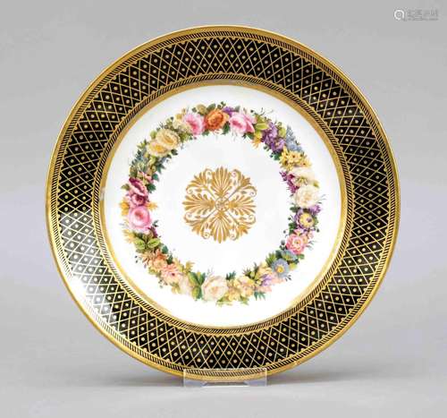 Plate, Sevres, Louis XVIII epoch, c.