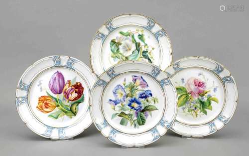 Four plates after designs of the Sec