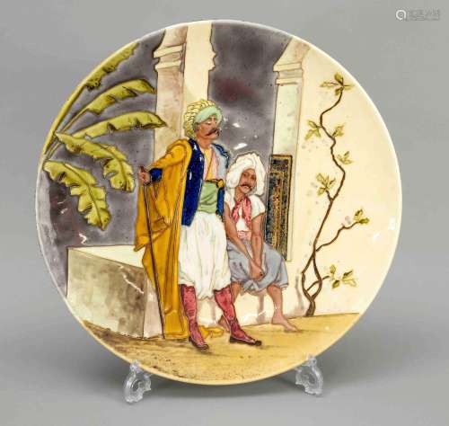 Large plate, France, c. 1920, marked