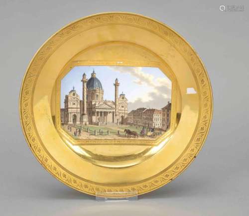 View plate, Royal Vienna, 1816, in t