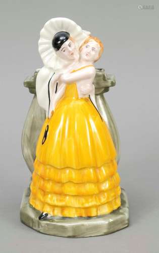 Figural Art Deco plug-in vase, Myott