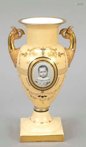 Amphora vase, KPM Berlin, 1830s, so-