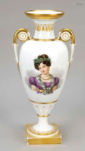 Amphora vase, Meissen, knob period (