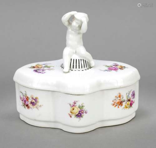 Four-piece lidded box, KPM Berlin, w