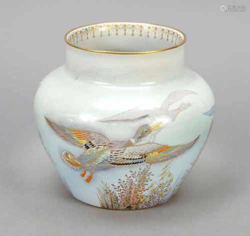 Art Nouveau lidded vase, Carlton War