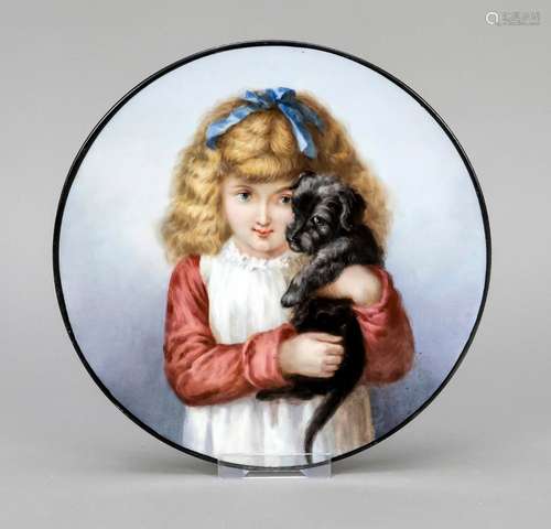 Picture plate, Meissen, knob swords