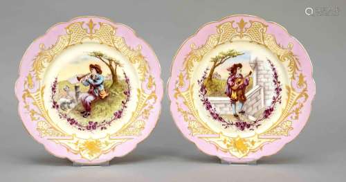 Two plates, France, 19th century, po
