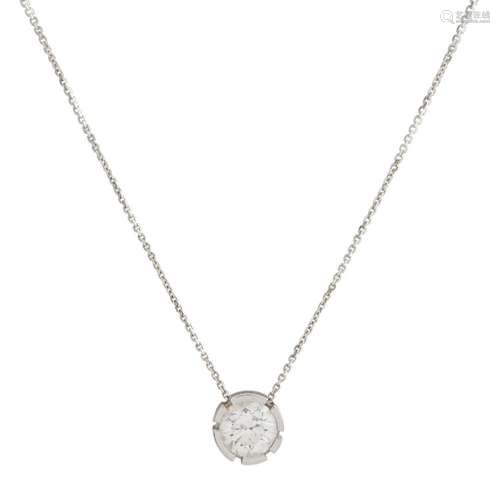 CANTURI, 18CT WHITE GOLD AND DIAMOND  REGINA  NECKLACE