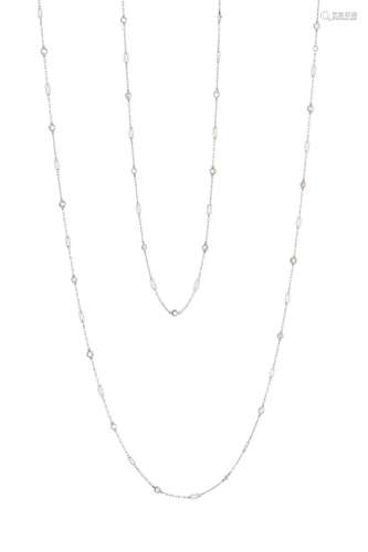 PLATINUM AND DIAMOND NECKLACE