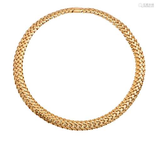 TIFFANY & CO. 18CT GOLD  VANNERIE  COLLAR, 1995