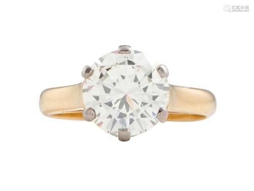 18CT TWO-TONE GOLD AND DIAMOND RING