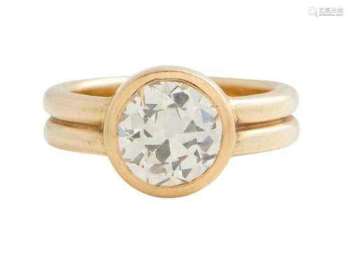 18CT GOLD AND DIAMOND RING