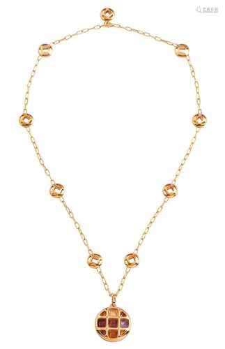 CARTIER, 18CT GOLD AND MULTI-GEM  PASCHA DE CARTIER  NECKLAC...