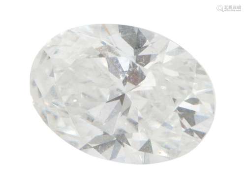 AN UNMOUNTED OVAL-CUT DIAMOND OF 1.20 CARATS