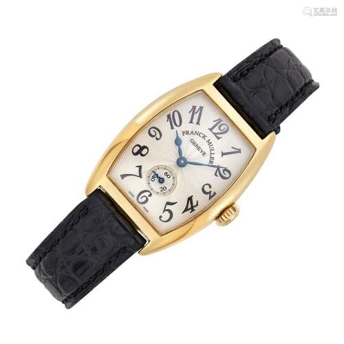 Franck Muller Gold  Cintrée Curvex  Wristwatch, Ref. 1750.S6