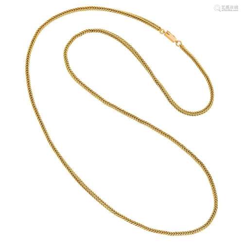 Long Gold Chain Necklace, France