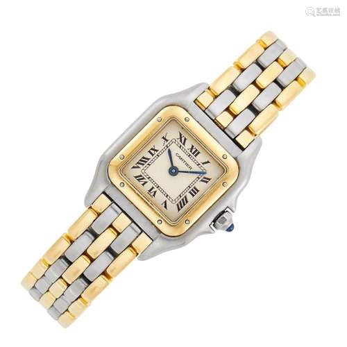 Cartier Gold and Stainless Steel  Panthère  Wristwatch