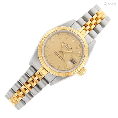 Rolex Stainless Steel and Gold  Oyster Perpetual Datejust  W...