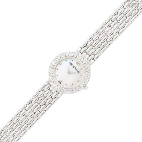 Tourneau White Gold and Diamond Wristwatch