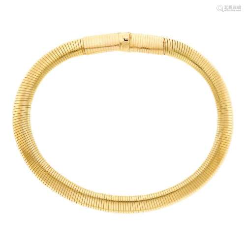 Gold Snake Link Necklace