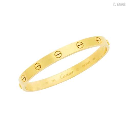 Cartier Gold  Love  Bangle Bracelet