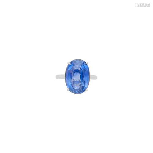 White Gold and Sapphire Ring