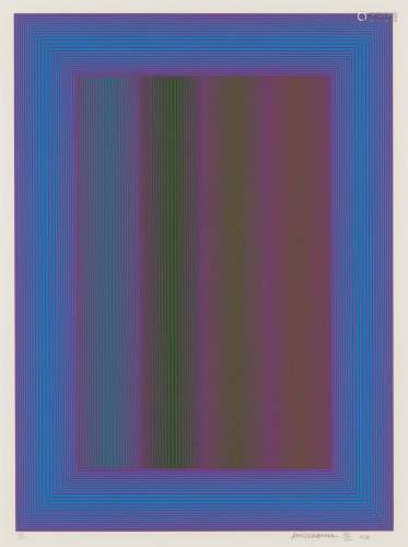 Richard Anuszkiewicz SEQUENTIAL VIII Color screenprint, from...