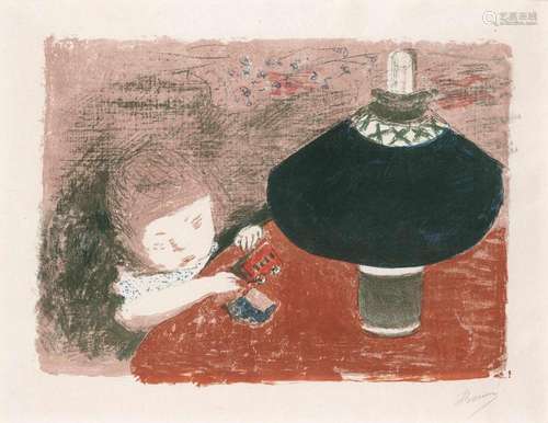 Pierre Bonnard L ENFANT À LA LAMPE (ROGER-MARX 43; BOUVET 43...