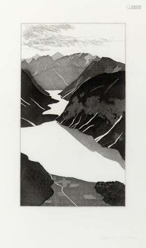 David Hockney THE LAKE (S.A.C. 80; M.C.A.T. 77) Etching and ...