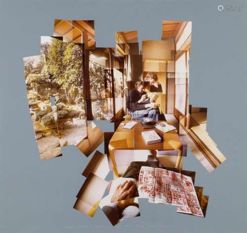 David Hockney GREGORY READING IN KYOTO Photographic collage ...